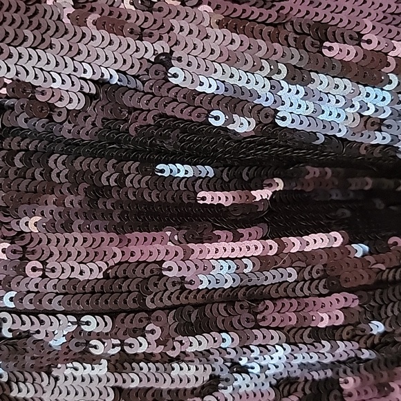 Banana Republic Navy Blue High Waist Pleated Flowy Sequin Skirt/  SIZE 4. - Picture 9 of 9